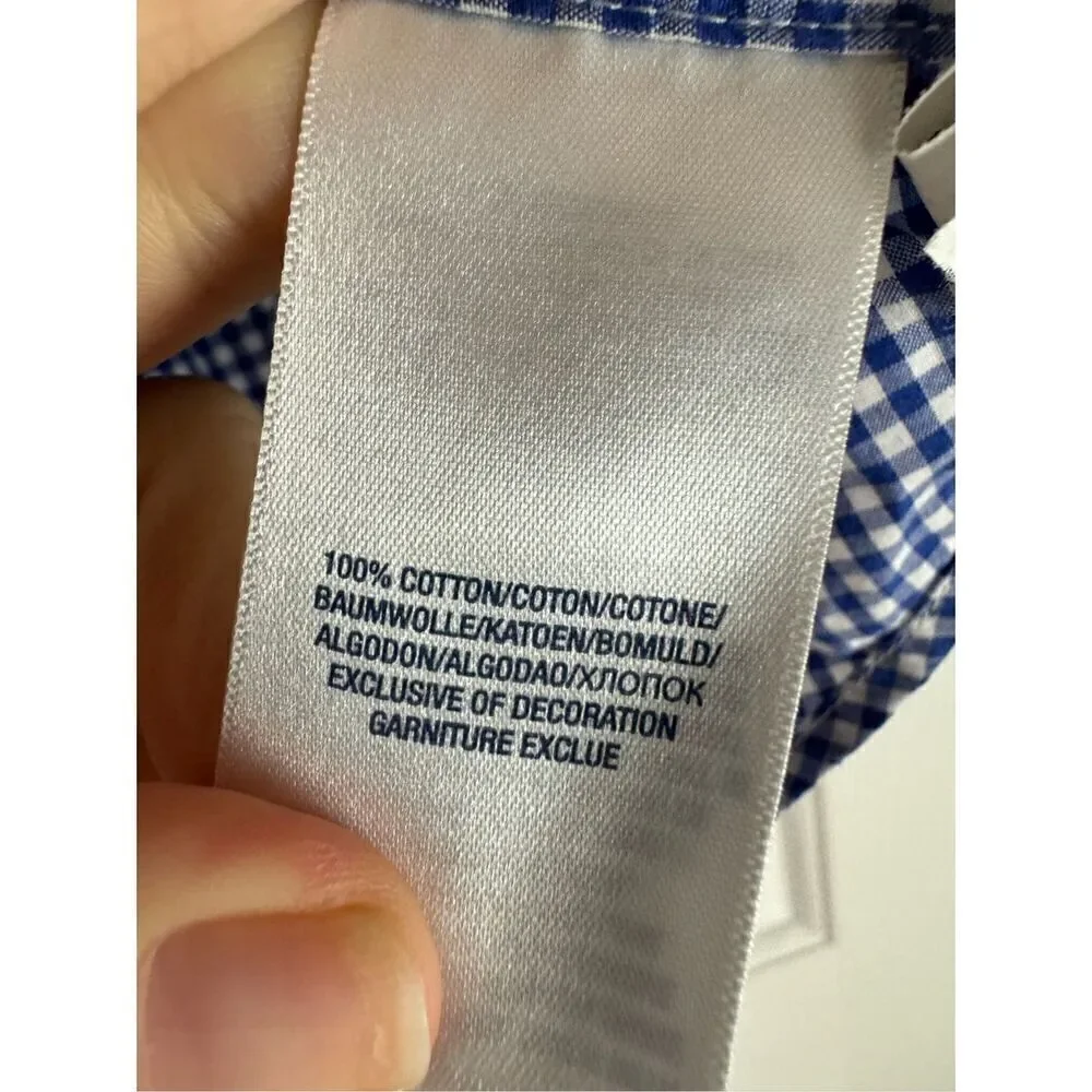 Ralph Lauren Boys Gingham Button Down Shirt 7
